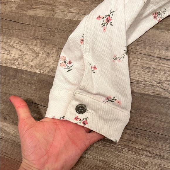 Arizona Jean Company XL Floral Cream Jacket - Picture 4 of 6